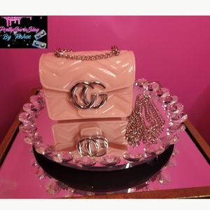 Pink fashion Jelly mini bag